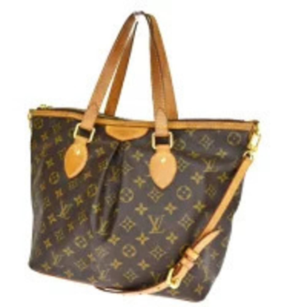Louis Vuitton Palermo Handbag Monogram Leather